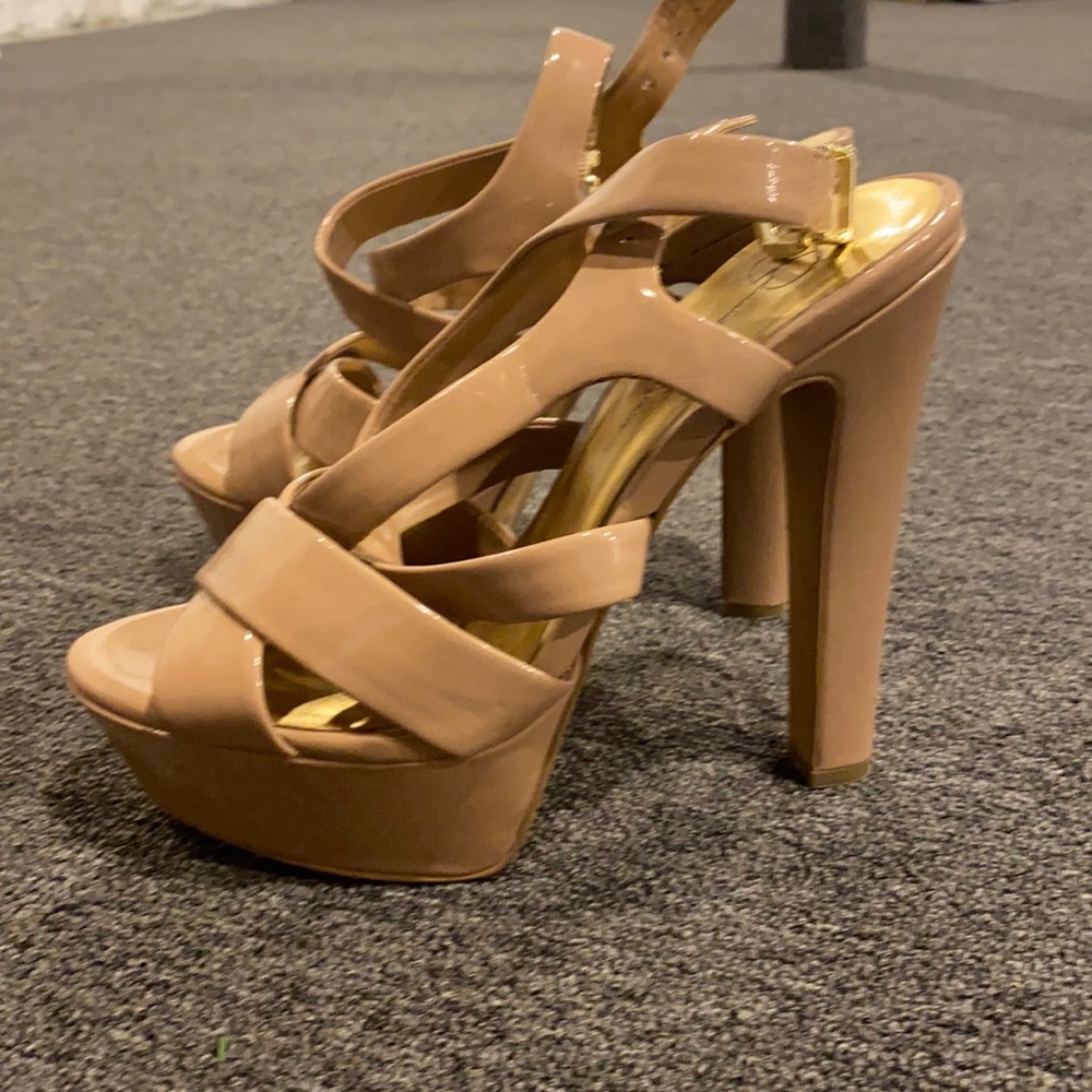 Worn once Jessica Simpson platform heels!